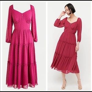 NWT J. Crew Tiered Long Sleeve Dress 18